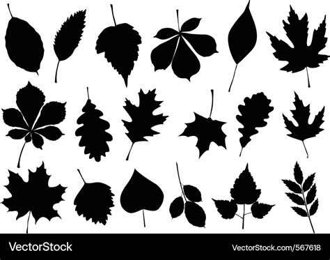 Fall Leaf Silhouette