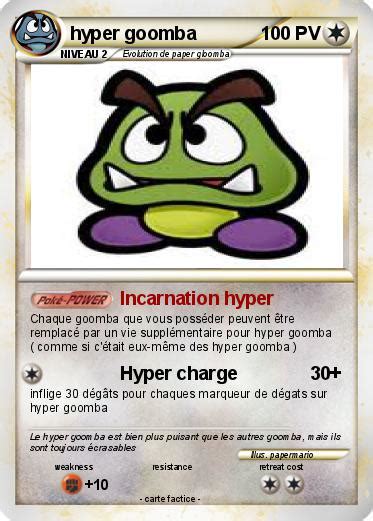 Pokémon hyper goomba 6 6 - Incarnation hyper - Ma carte Pokémon