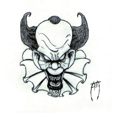 evil clown drawings - Google Search Cartoon Drawings Disney, Cartoon ...