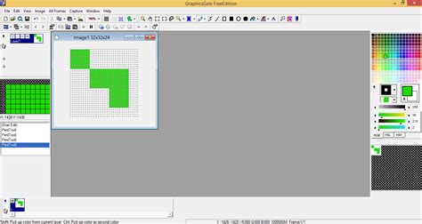 Pixel Art Program Free - Uses a floating window interface.