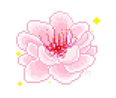 flower pixel art - pixelins by dana in 2021 | Anime pixel art, Pixel ...