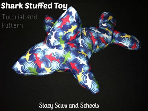 EASY Stuffed Shark Toy FREE Pattern and Tutorial | Sewing 4 Free