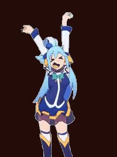 Aqua Konosuba GIF - Aqua Konosuba Dance - Discover & Share GIFs