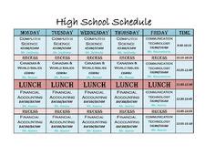 image.axd (770×594) High School Schedule, Class Schedule, School ...