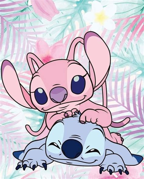 Stitch And Angel Wallpaper