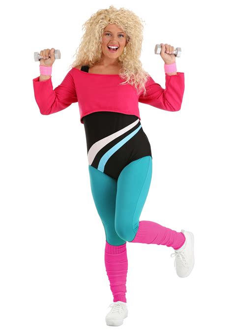 Women's 80's Workout Girl Costume