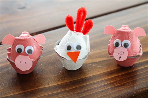 This Happy Life: egg carton animals