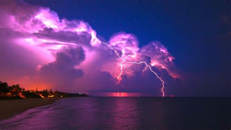 Wow Amazing Storm Wallpaper, Night Sky Wallpaper, Lit Wallpaper, Nature ...