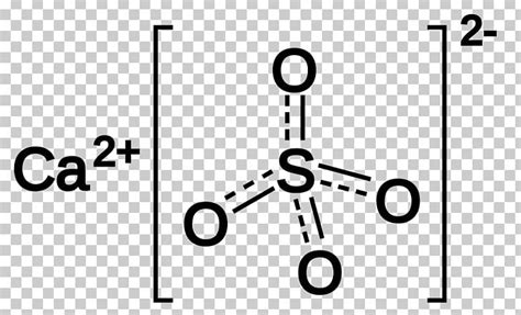 Calcium Sulfate Copper(II) Sulfate Structure PNG, Clipart, Angle, Black ...