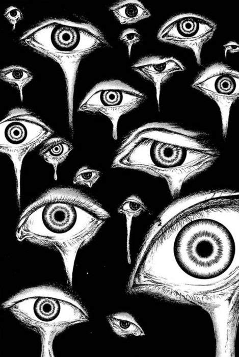 i see you! | Eye art, Scary art, Horror art