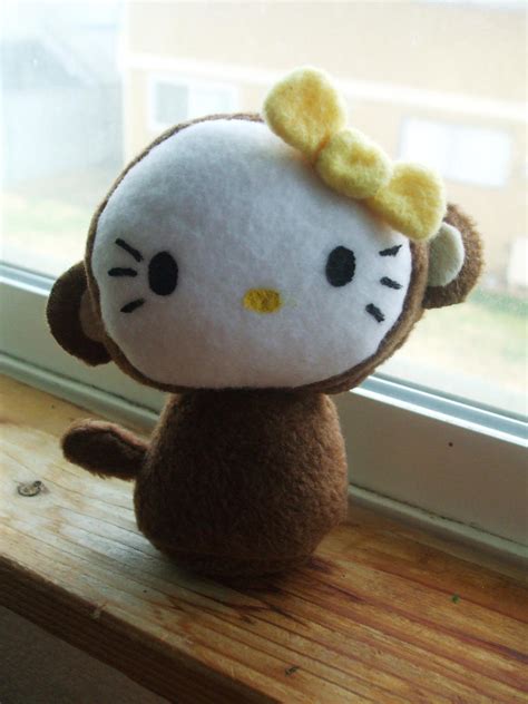 Hello Kitty Monkey Plushie 1 by Number1FMAfangirl on deviantART