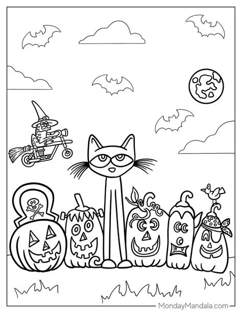 22 Pete The Cat Coloring Pages (Free PDF Printables) Fall Coloring ...