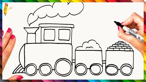 How To Draw A Train Easy How To Draw A Train Draw A Train Train Drawing ...