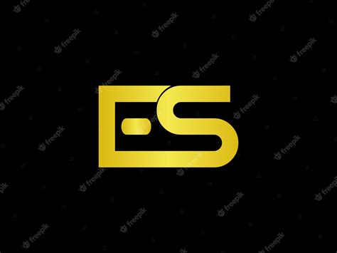 Premium Vector | Es logo design