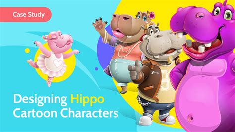 Designing Hippo Cartoon Characters: a Case Study by GraphicMama