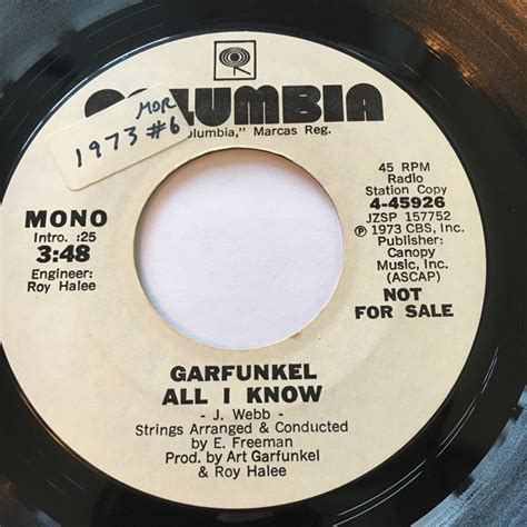 Art Garfunkel - All I Know (1973, Vinyl) | Discogs