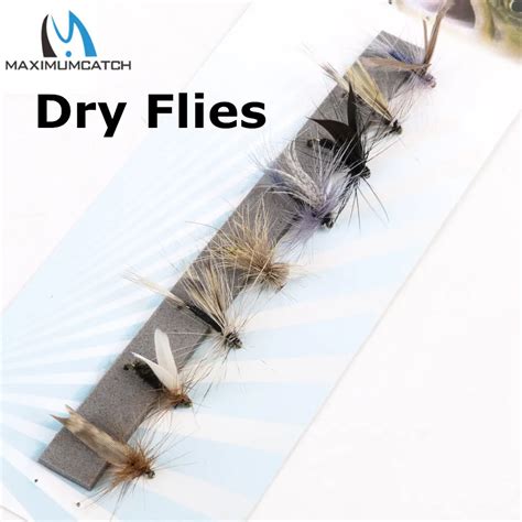 Maximumcatch Fly Fishing Dry Flies #14 Assortment 8 Patterns Deluxe Kit ...