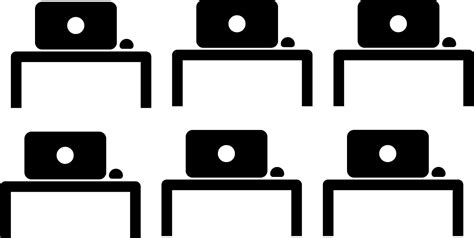 Computer Class Vector Icon - [Free Download] - (SVG and PNG)