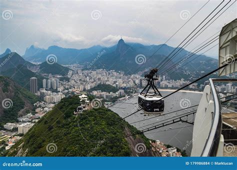 Sugarloaf Mountain Cable Car, Rio De Janeiro, Brazil Editorial Stock ...