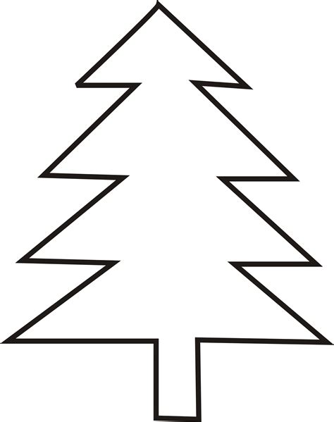 Free Christmas Tree Outline, Download Free Christmas Tree Outline png ...