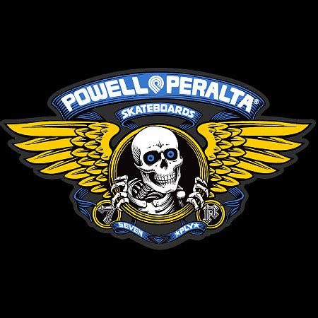 Powell Peralta Winged Ripper 12" Die-Cut Ramp Sticker - BLUE - Powell ...