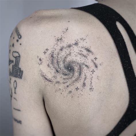 Minimalist Tattoo Milky Way Galaxy