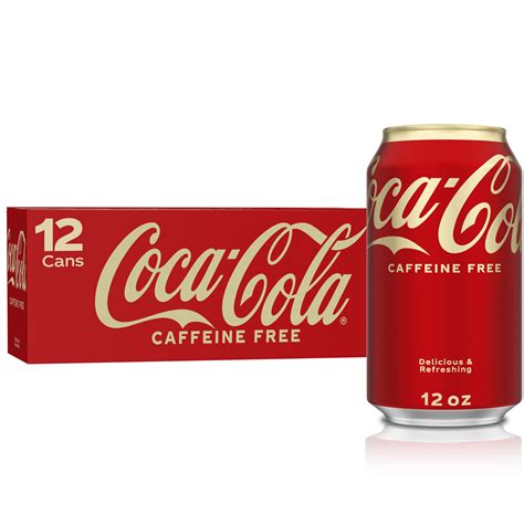 Coca-Cola Caffeine Free Soda Pop, 12 Fl Oz, 12 Pack Cans, 49% OFF