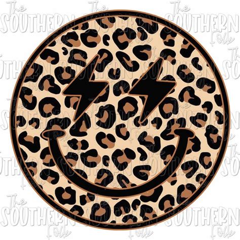 Cheetah Smiley Face PNG File