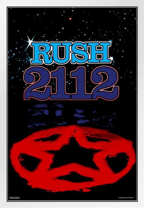 Rush 2112 Album Cover Art Retro Vintage Style Rock Band Music White ...