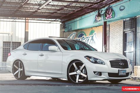 Fashion Look of Beautiful White Infiniti M37 With Aftermarket Wheels ...