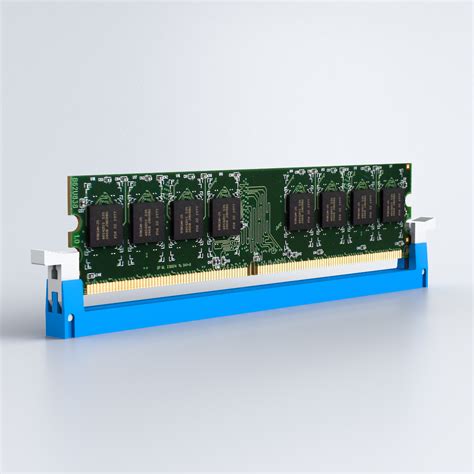 ddr3 dimm slot 3d model