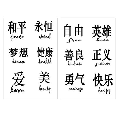 Chinese Symbols For Strength Tattoo