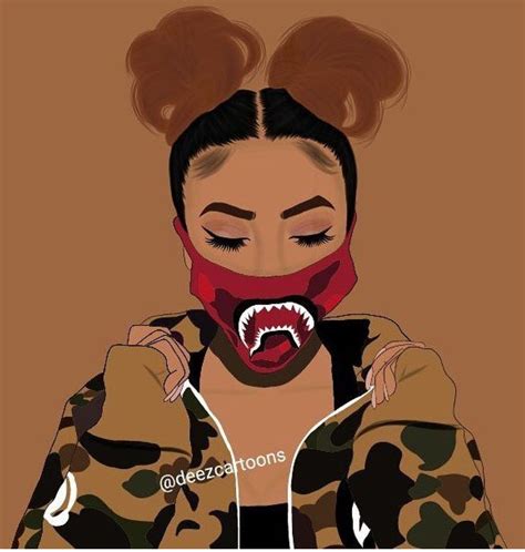 Instagram Supreme Girl Wallpaper Cartoon - PetsWall