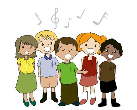 children are singing - Clip Art Library