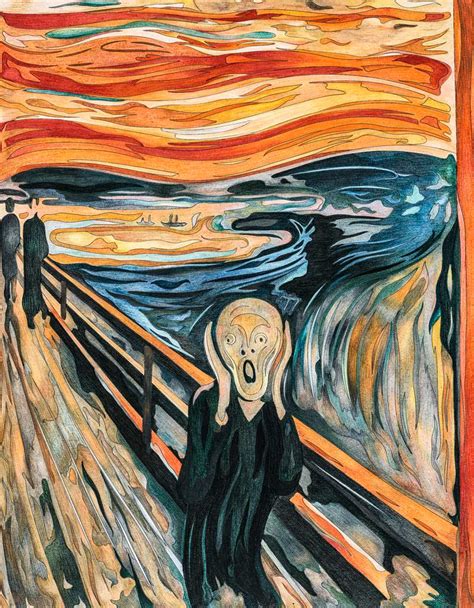 The Scream (1893) by Edvard Munch adult… | Royalty free stock ...