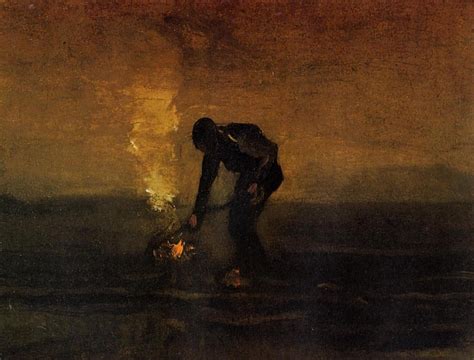 Peasant Burning Weeds - Vincent van Gogh - WikiArt.org