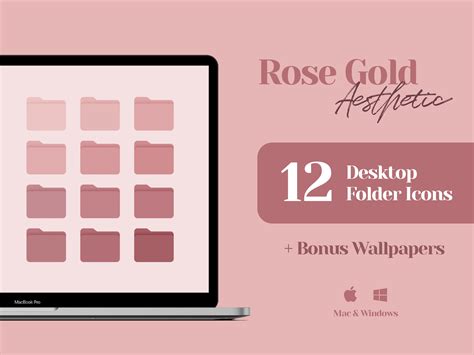 Desktop Icons, Mac Folder Icons, Pink Wallpaper Desktop Organizer ...