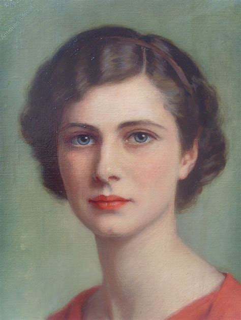 Antiques Atlas - Oil Painting Portrait Of Averil Kingston Beresford