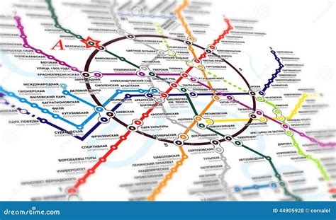 Map subway stock photo. Image of moscow, underground - 44905928