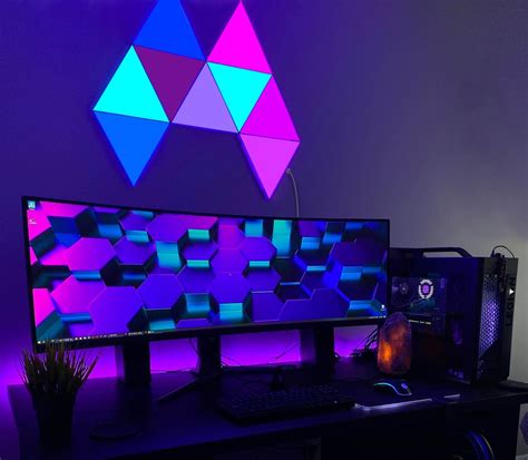 Smart Triangle Wall LED Light Panels, RGB Color, Music Sync, DIY Design ...