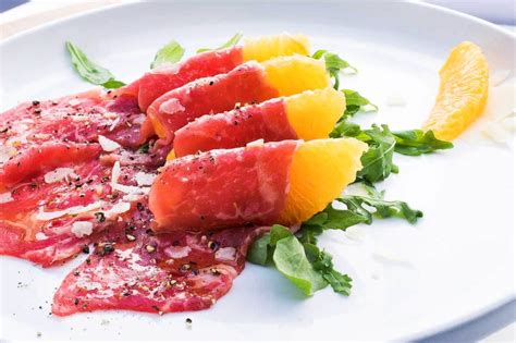 Beef Carpaccio With Orange & Lemon Vinaigrette Marinade