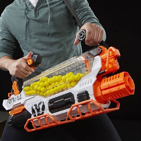 The NERF Rival Prometheus MXVIII-20K Blaster Can Fire 200 Rounds