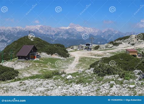 View To the Mountain Peak Triglav from Vogel Ski Resort in Slovenia ...