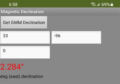 Determine the magnetic declination for virtually any place on the ...