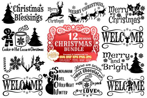 Christmas Signs SVG Bundle, Farmhouse Signs svg files - DIDIKO designs