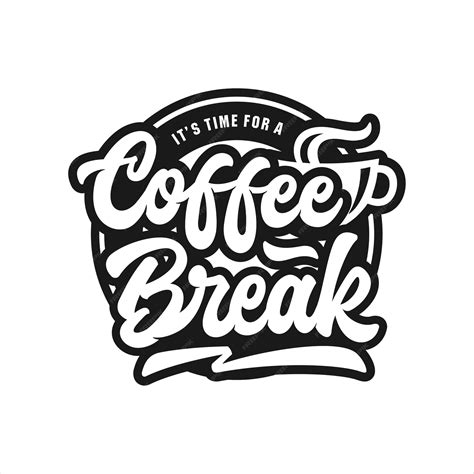 Premium Vector | Coffee break logo