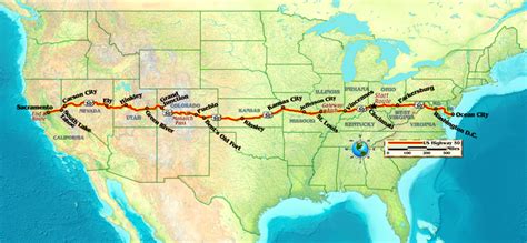 Map Of Us Highway 50 - Fall Colors 2024