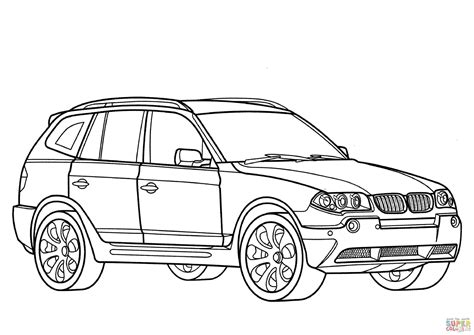 BMW X3 coloring page | Free Printable Coloring Pages