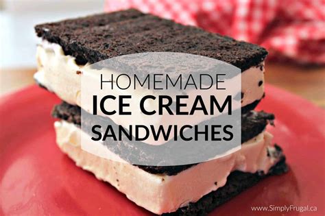 Homemade Ice Cream Sandwiches