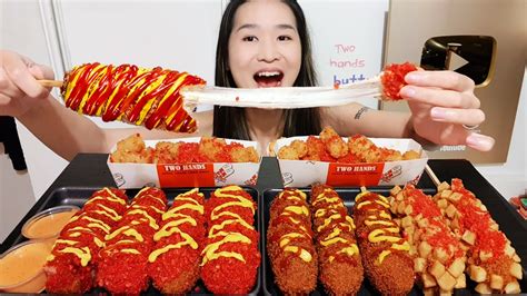 ASMR HOT CHEETOS MOZZARELLA CORN DOGS With STEPHANIE SOO, 42% OFF